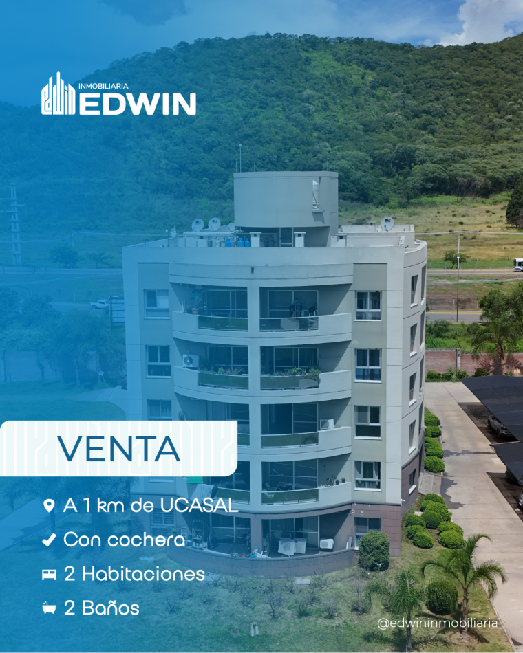 EXCELENTE DEPARTAMENTO FRENTE UCASAL, A 5 MINUTOS DEL CENTRO